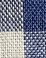Tissu Vichy, bleu et blanc à carreaux
